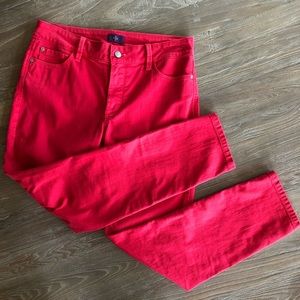 NYDJ pink ankle length jeans sz 6